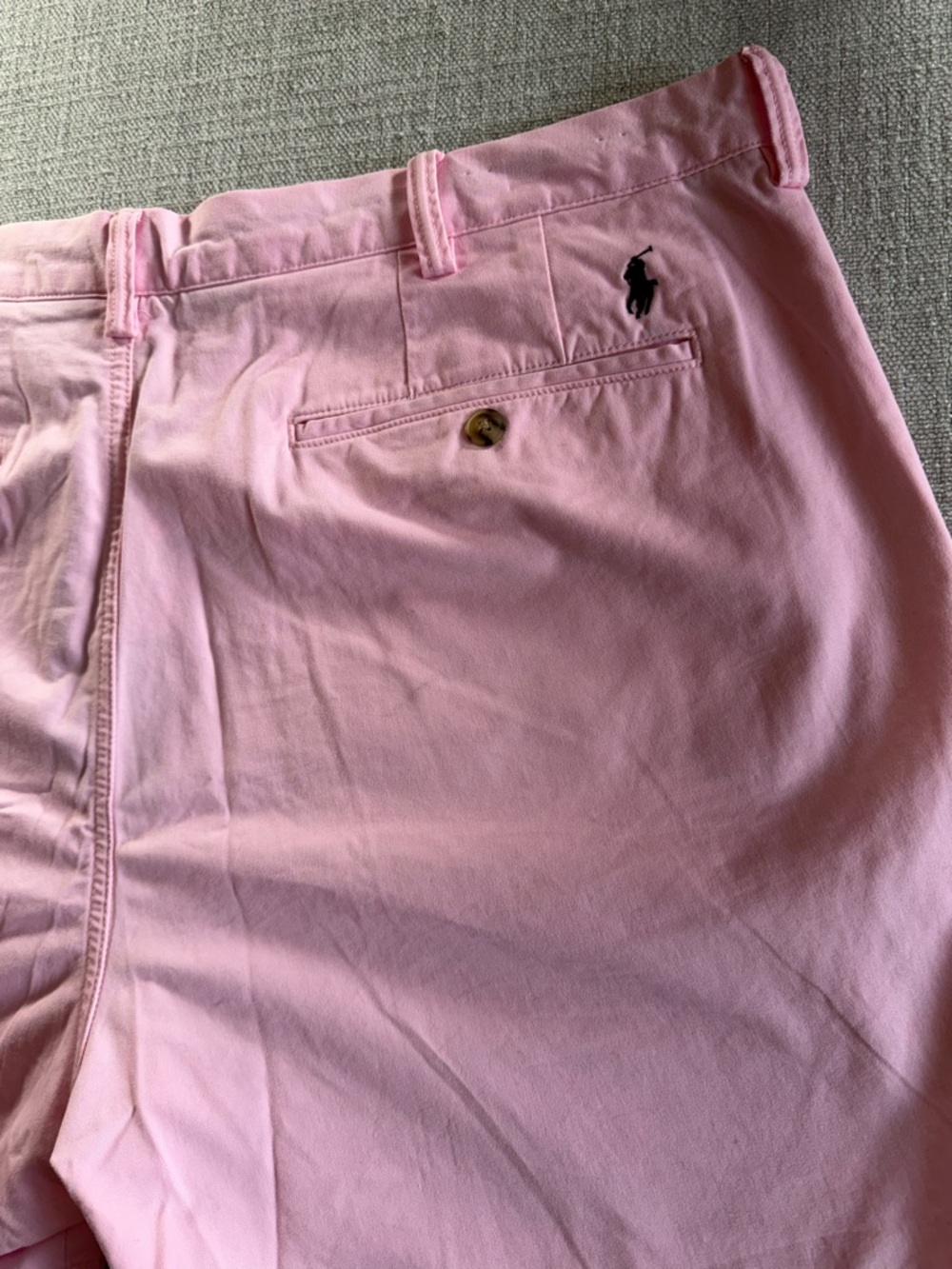 Polo Ralph Lauren Mens Classic Fit Stretch pink chino Shorts 38 - Picture 8 of 12